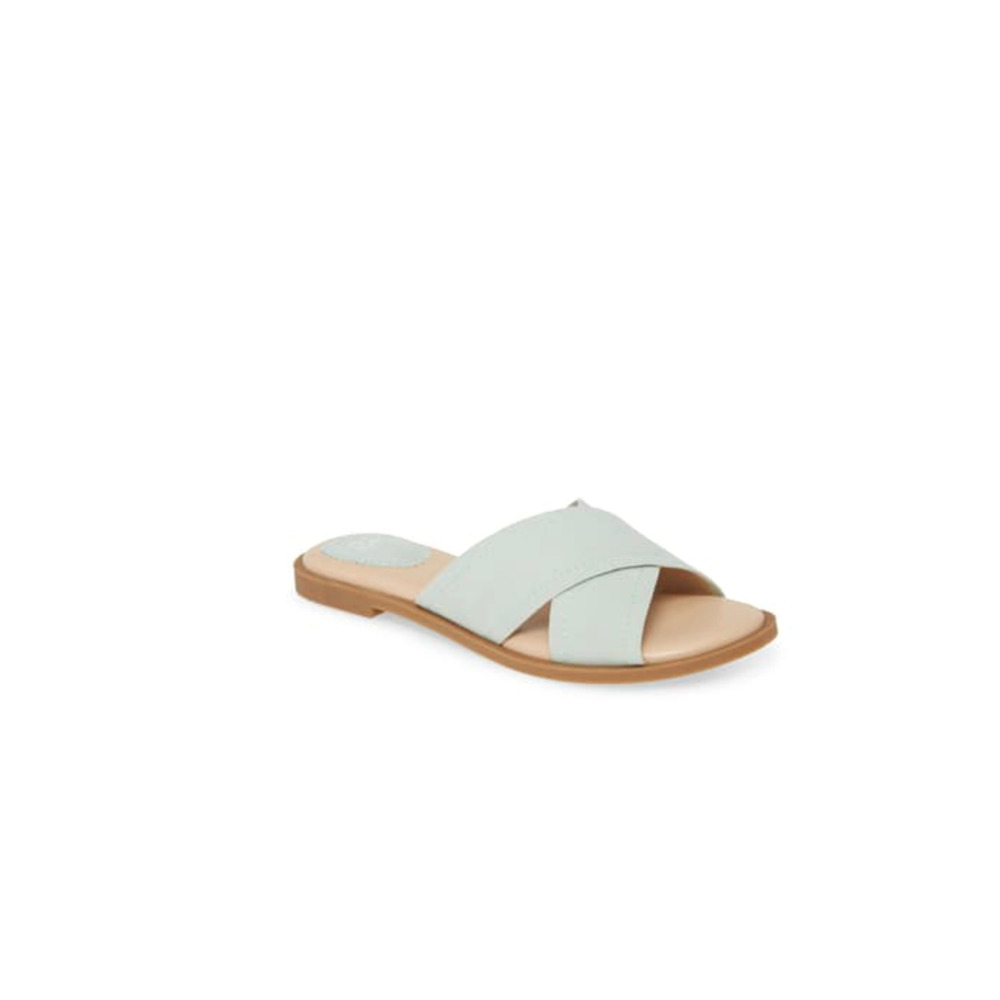new BP winnie slide cross strap sandals in mint size 8
